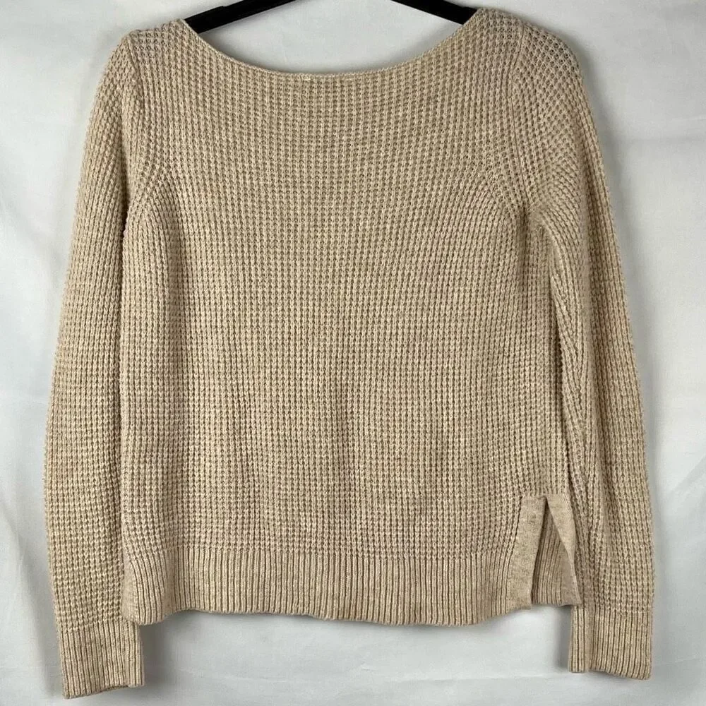 Gap Wide Neck Waffle Sweater XS
